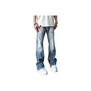 Menglaini Jeans Unisex Blue