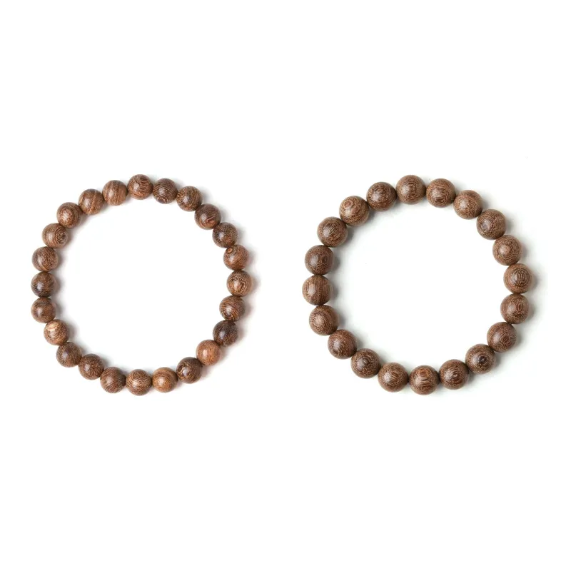 WJT Golden Sandalwood Wooden Bracelets Unisex-4