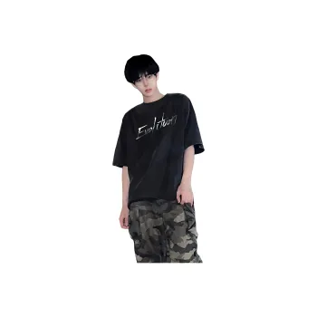 DARK HORSE T Shirts Unisex Washed Black