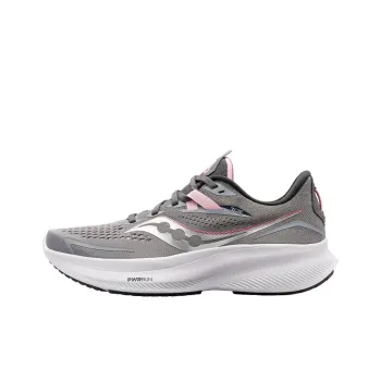 Saucony Ride 15 Anti Slip Wear Resistant Low Top Running Shoes Unisex Gray