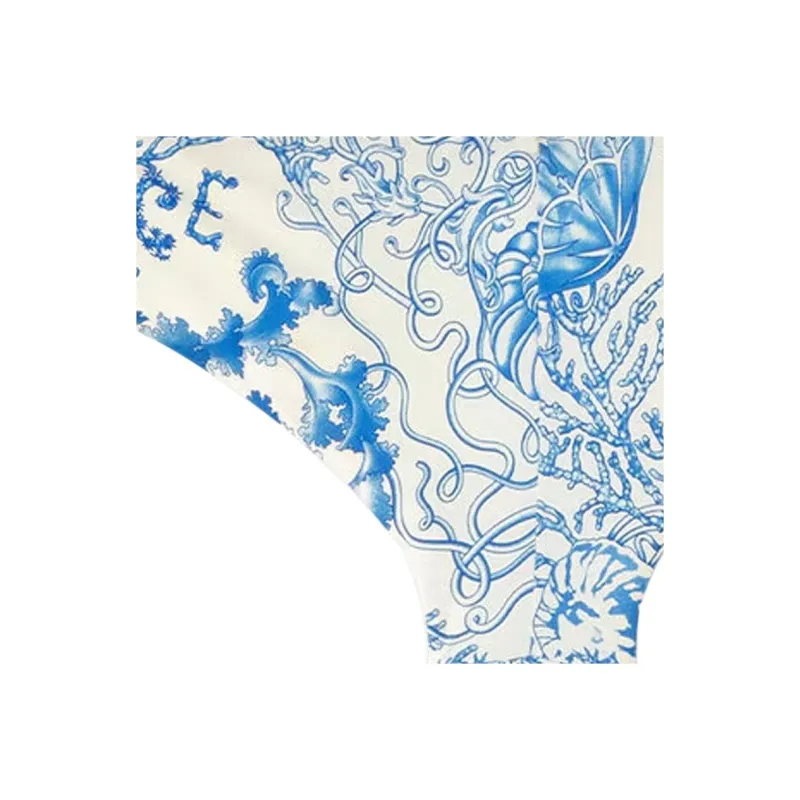 VERSACE Barocco UNDERWATER Swimming Shorts Women's Blue-3