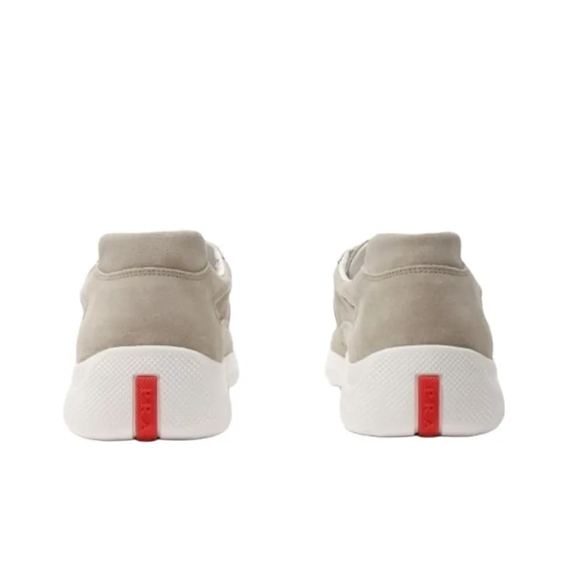 PRADA Low Top Casual Shoes Men's Beige-4