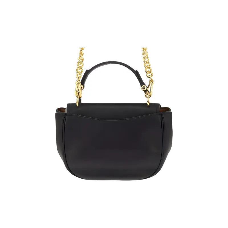 COACH Nomad Leather Dome Bag Handbag Shoulder Bag Crossbody Bag Small Size Women's Black-2