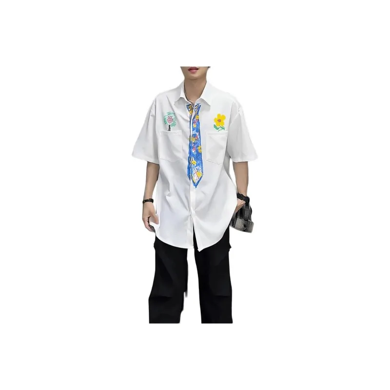 DARK HORSE Shirts Unisex Graffiti White-2