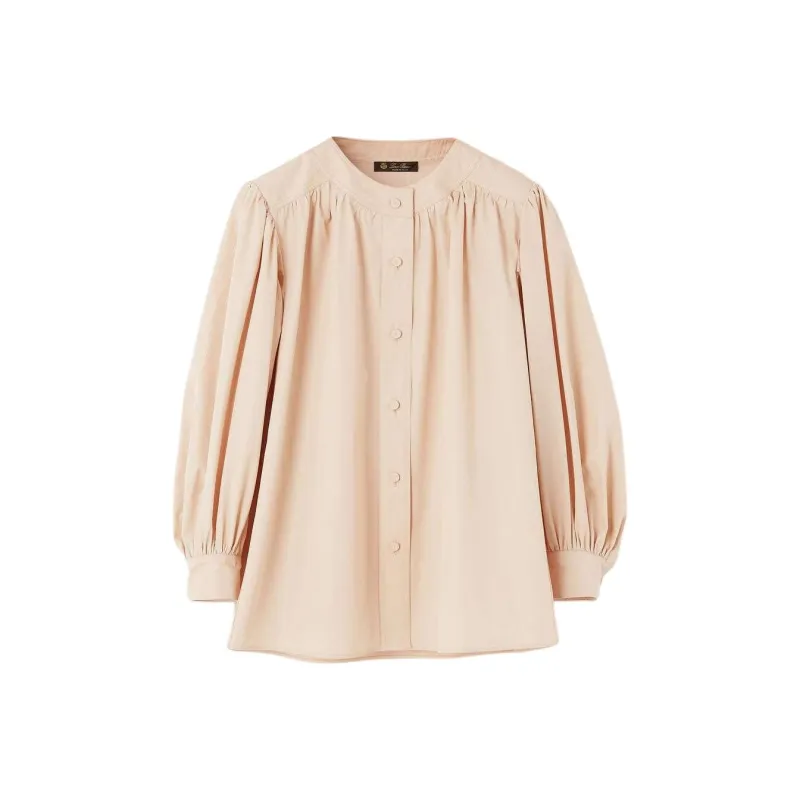 Loro Piana SS25 Shirt Women's Ivory Frost-0