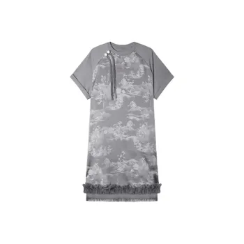 LUYOUYE Short Sleeved Dress Women's