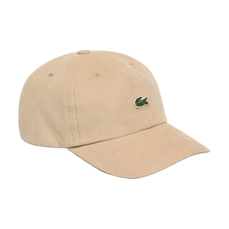 LACOSTE Corduroy, Cotton Baseball Caps Men's Beige-1