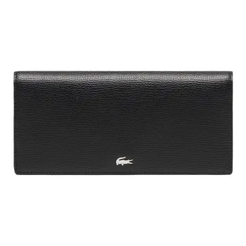LACOSTE Cow Leather Wallet Men's Black