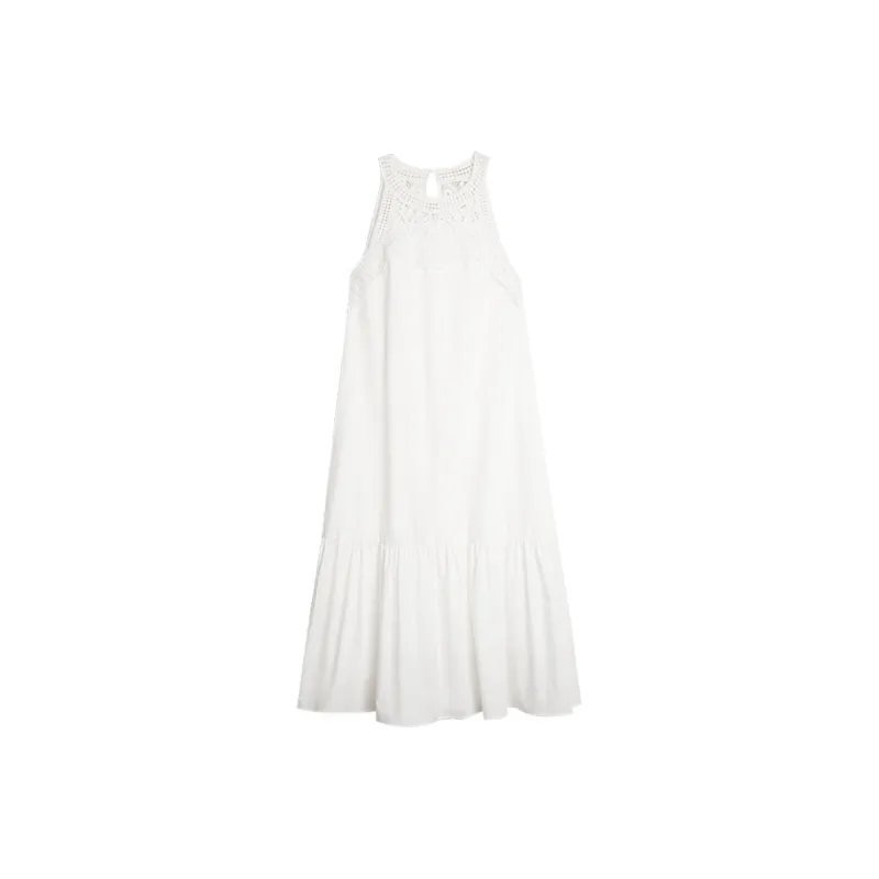 ELLE Sleeveless Dresses Women's White-0