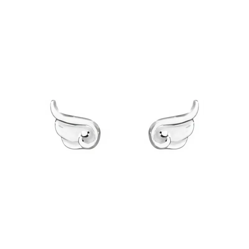 BKBU 999 Fine Silver Stud Earrings Unisex-0