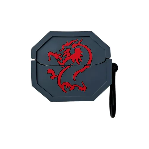 YOUKAIYUE Compatibility Galaxy Buds3pro Silicone Dragon Talisman, Impact Resistant Bluetooth Headphone Case