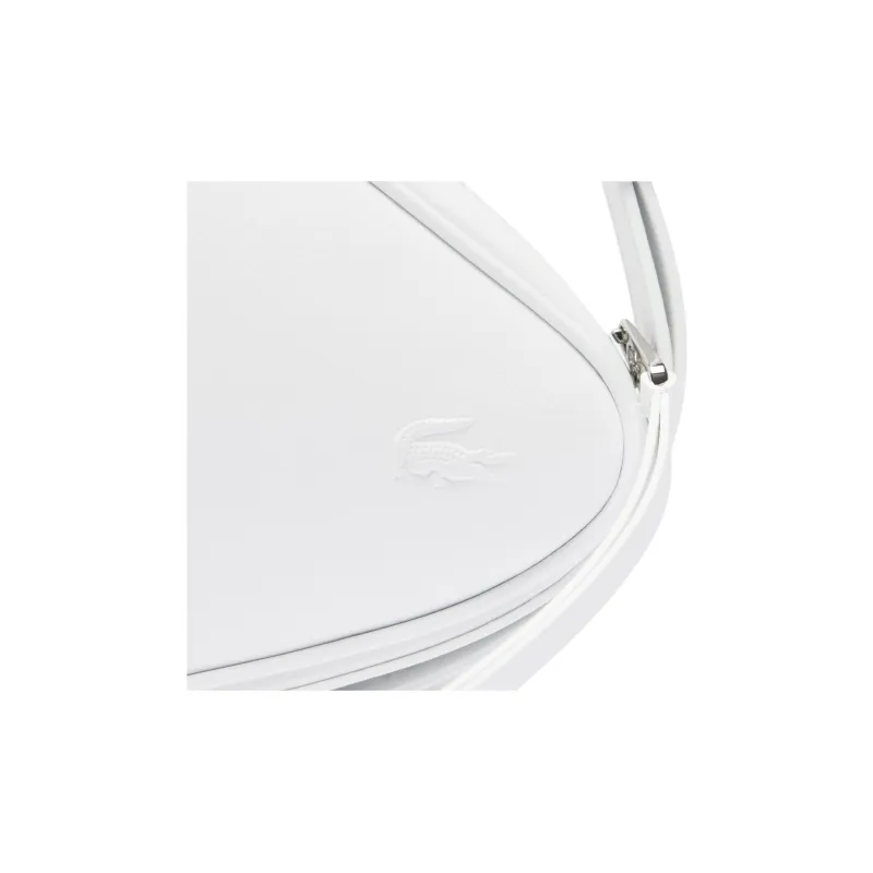LACOSTE Cow Leather Shoulder Bag Unisex White-3