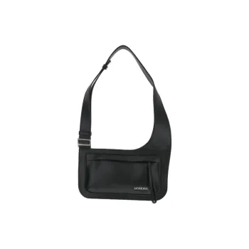 Jacquemus Smooth Leather Messenger Bag Shoulder Bag Crossbody Bag Mini Men's Black