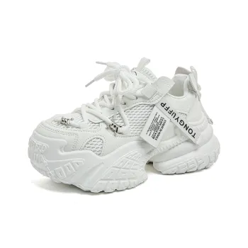 Dragon Dance Breathable Height Increase Low Top Chunky Sneakers Women's