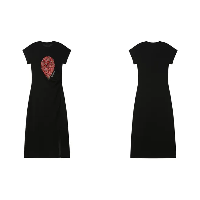 LUYOUYE Short Sleeved Dress Women's-8