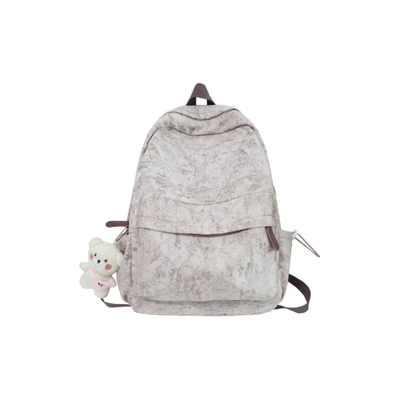 Yalu Nylon Backpack Unisex Purple/Blue/Pink-0