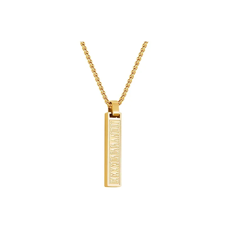 BYG Stainless Steel Necklaces Unisex Gold-0