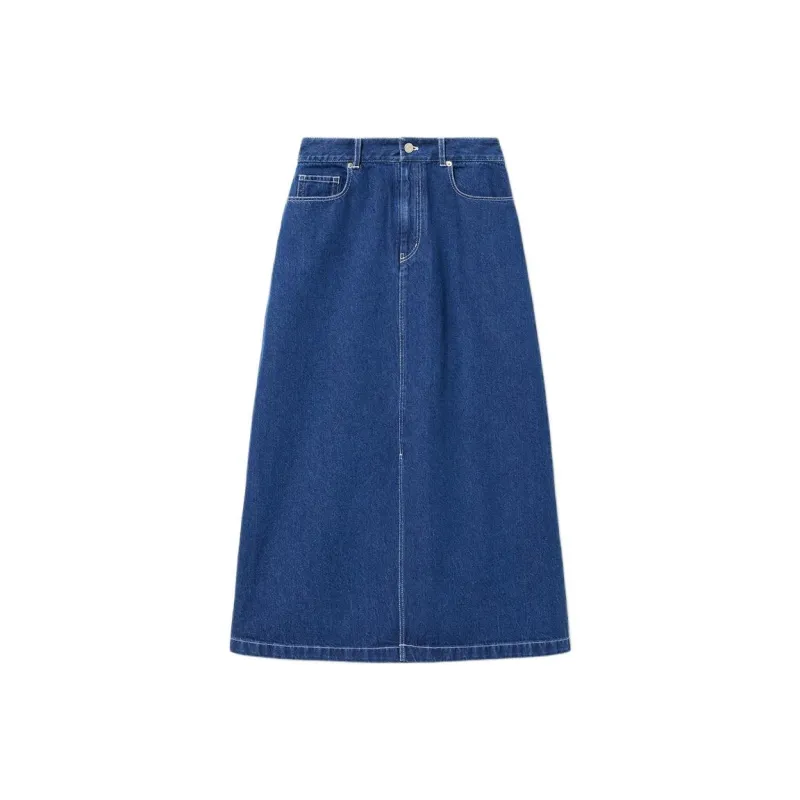 LACOSTE Denim Long Skirt Women's-0