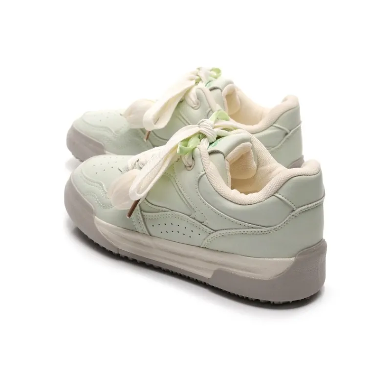 Feiyue Girly Heart Series Cushioning, Abrasion Resistant, Height Increasing Low Top Casual Shoes Women's Green-2