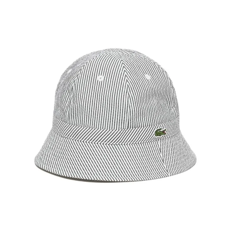LACOSTE Polyester, Cotton Bucket Hats Men's White-2