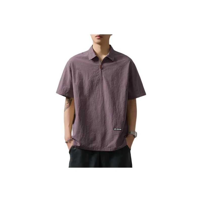 WOOD SOON Trendy Brand Casual Outdoor Shirt Short Sleeved Coat Unisex-13