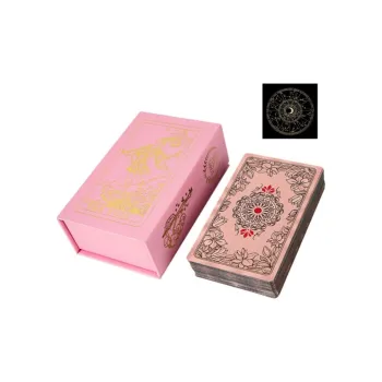 AECELI Tarot Boxed Wite Classic PVC Gold Foil Waterproof And Durable Board Games
