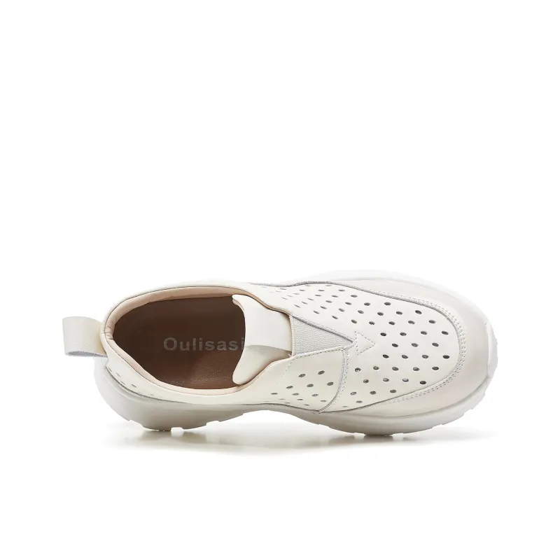 OULISASI Low Top Chunky Sneakers Women's-2