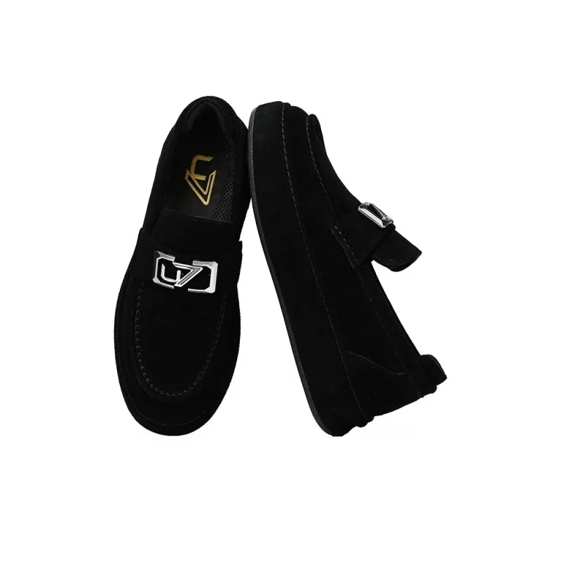 U7 Men's Casual Shoes Men Low Top Black-2