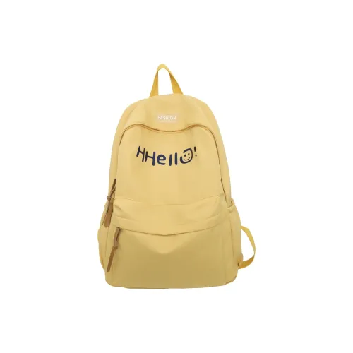 Kaka Tree Nylon Backpack Unisex Yellow/Black/Purple/Orange Red/Green/White/Light Pink/Blue