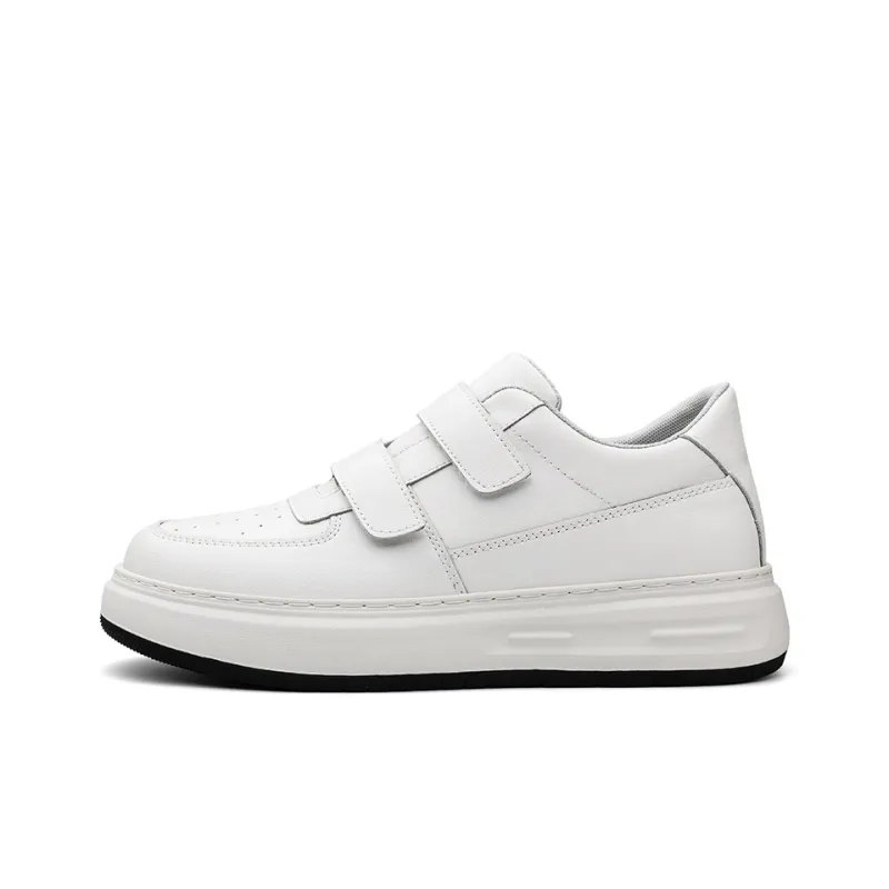 Qiandongmeili Cushioning Height Increasing Lightweight Low Top Skateboard Shoes Men's-4