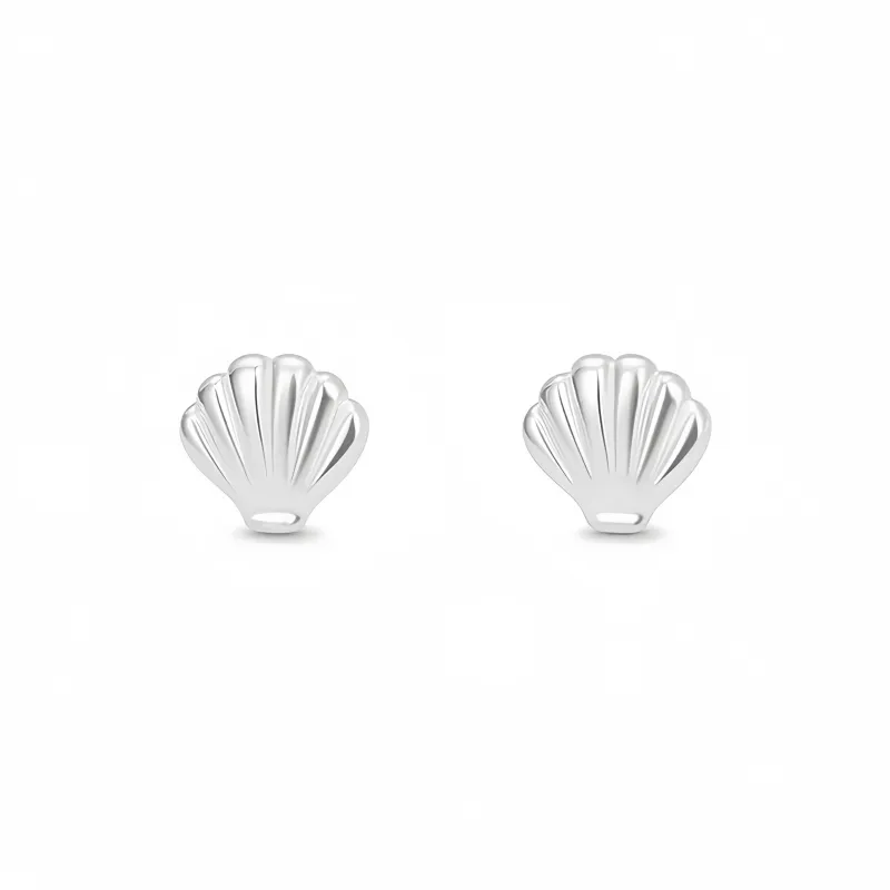 BKBU 999 Fine Silver Stud Earrings Unisex-0