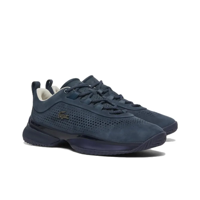 LACOSTE Anti Slip Wear Resistant Low Top Tennis Shoes Men's Marine Blue-2