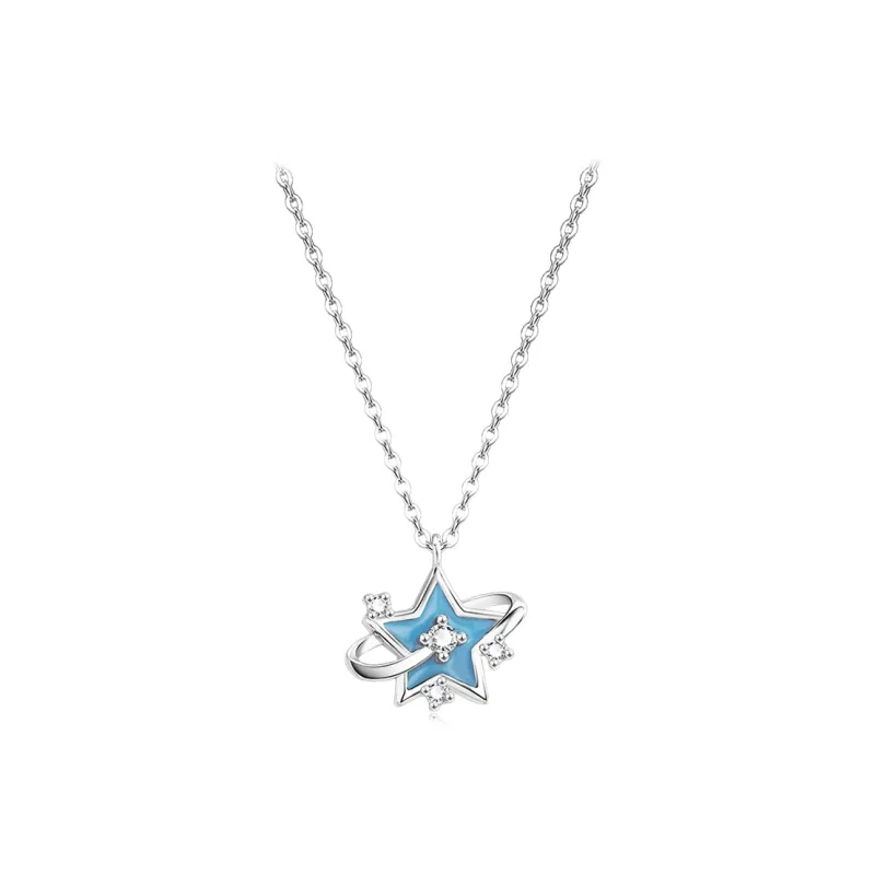 D.K.X S999 Fine Silver Necklaces Women's-3