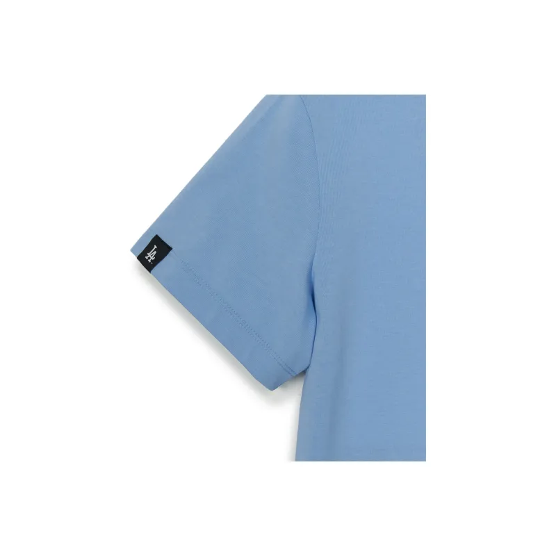 MLB Preppy Style Collection Los Angeles Dodgers SS25 T Shirt Women's Sky Blue-2