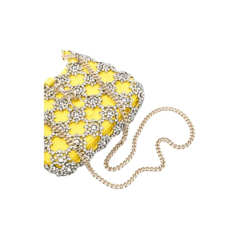 GUCCI Jackie Notte Calfskin Shoulder Bag Mini Women's Lemon Yellow-3
