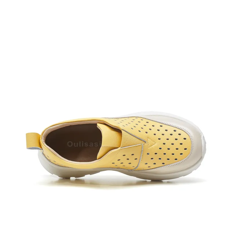 OULISASI Low Top Chunky Sneakers Women's-7