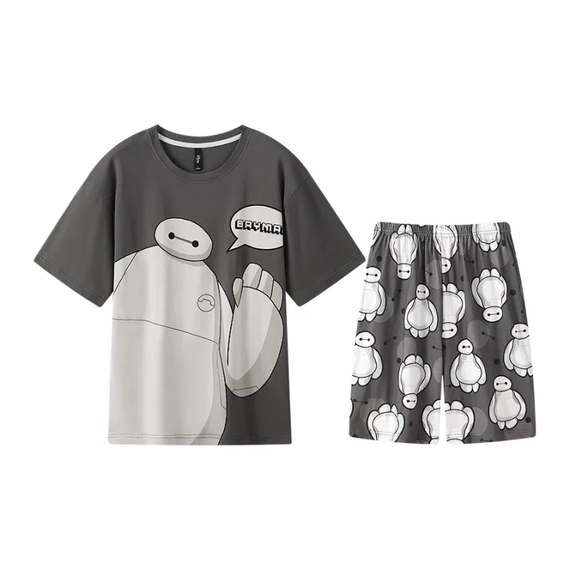 Gongdie x Disney Pajama Set Men's Gray-0