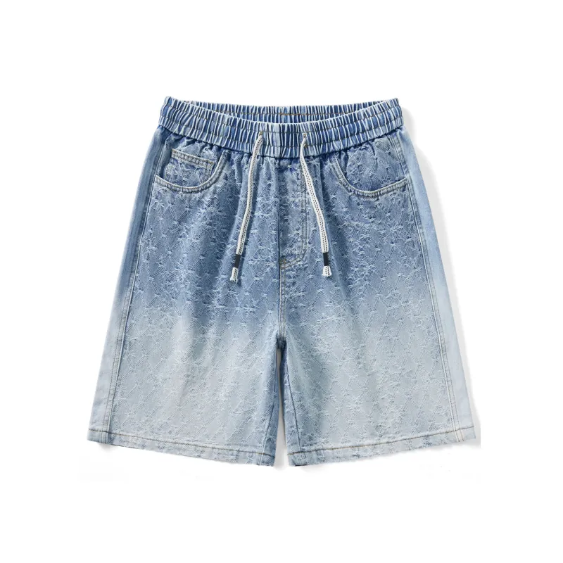 Jeep Denim Shorts Unisex Light Blue-0