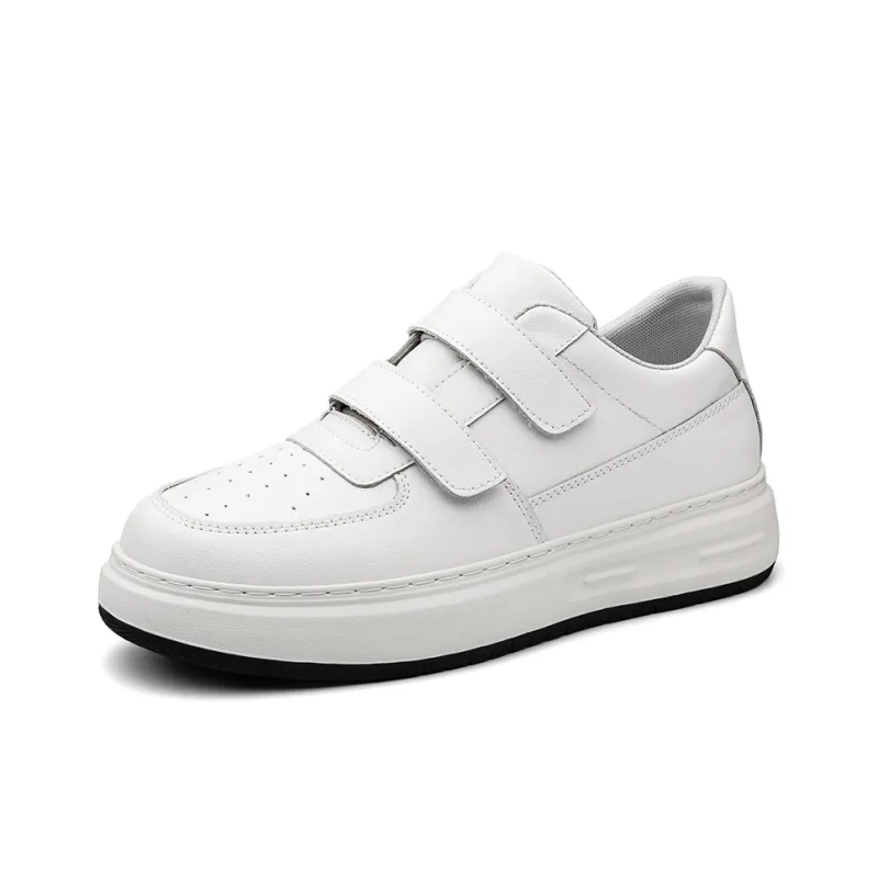 Qiandongmeili Cushioning Height Increasing Lightweight Low Top Skateboard Shoes Men's-5