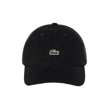 LACOSTE Cotton, Corduroy Baseball Caps Men's Black