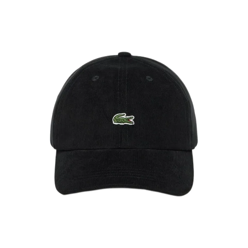 LACOSTE Cotton, Corduroy Baseball Caps Men's Black-0