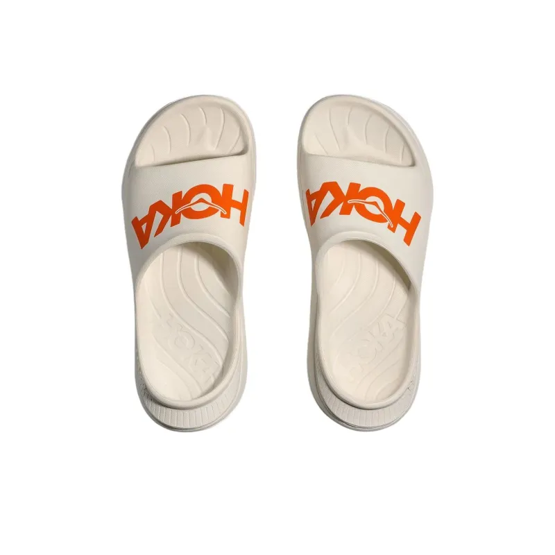 HOKA ONE ONE Ora Slide Slip Resistant Abrasion Resistant Slide Slippers Unisex Beige-4