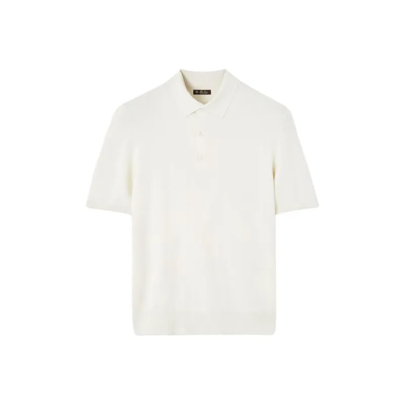 Loro Piana SS25 Polo Shirt Men's White-0