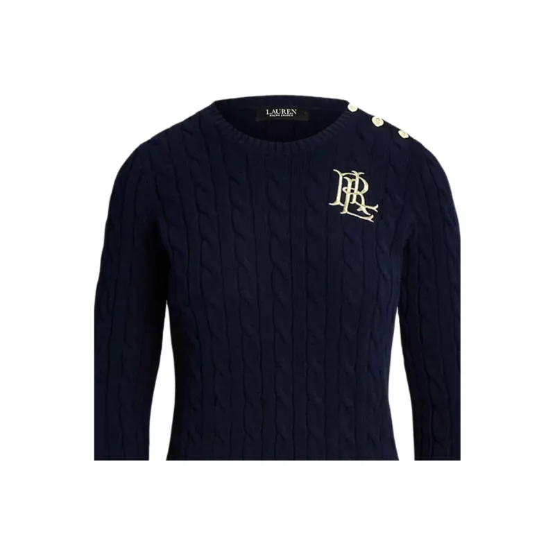 LAUREN RALPH LAUREN Logo Embroidered Knitted Jumper-4