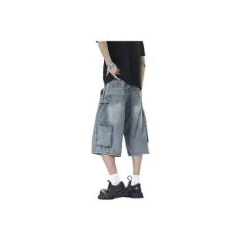 TELENT Denim Shorts Unisex Blue