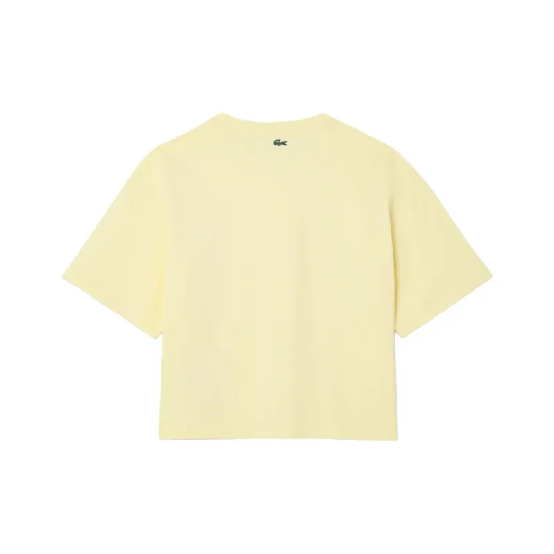 LACOSTE T Shirts Women's Yellow-1