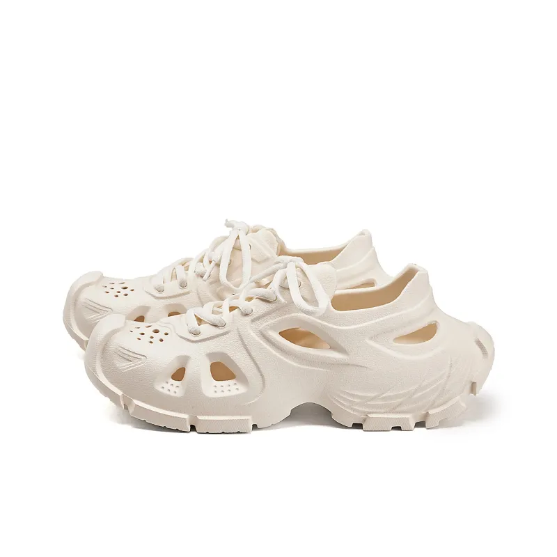 La Chapelle Clogs Women's White-1