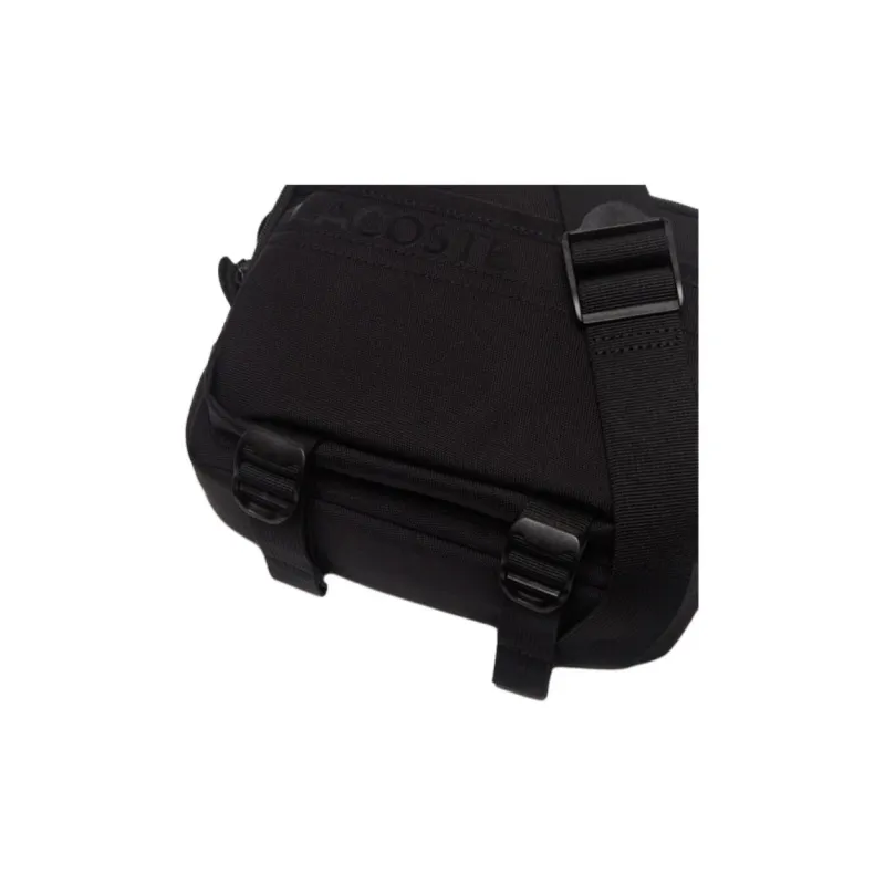 LACOSTE Nylon Shoulder Bag Men's Black-4