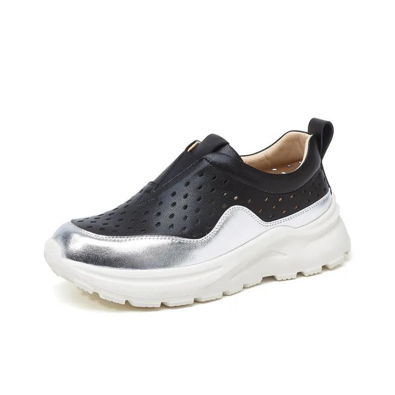 OULISASI Low Top Chunky Sneakers Women's-11