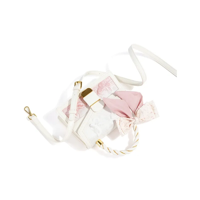 MACKJANICE Polyurethane Synthetic Leather Crossbody Handbag Women's Butterfly Gradient-4